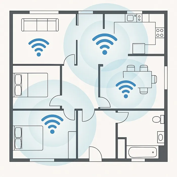 donde poner un repetidor wifi